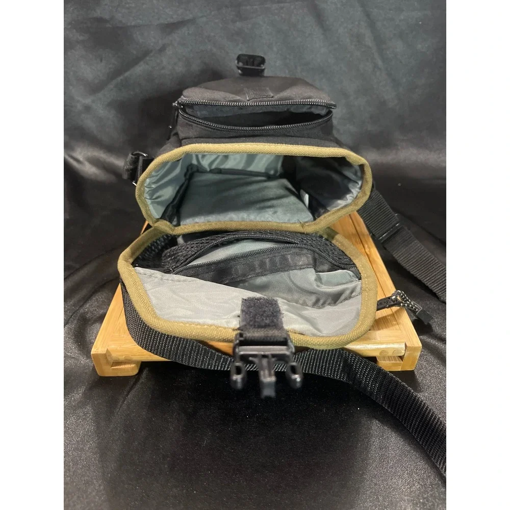 Tamrac 5400 Camera Shoulder Bag Black Olive Green Padded Case with Belt Loop